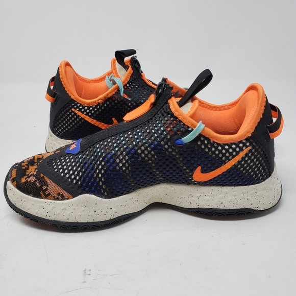 Nike PG4 Digi Camo Total Orange Black CD5079-200 Basketball Shoes Men's 8 - Picture 3 of 8